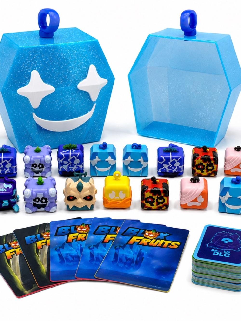 PhatMojo Blox Fruits Diamond Collector Bundle 18 Figures Cards Case